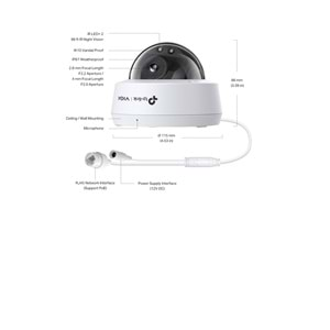 TP-Link VIGI C240I 4mm 4MP IR Dome IP Kamera (1/3