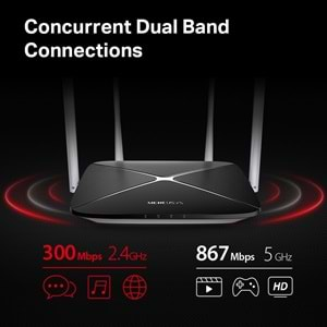 TP-Link Mercusys AC12 1200 Mbps Dual Band Router