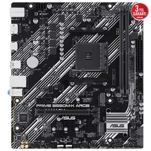 Asus PRIME B550M-K ARGB B550 DDR4 USB3.2 M.2 DP/HDMI PCI 4.0 AM4 Anakart