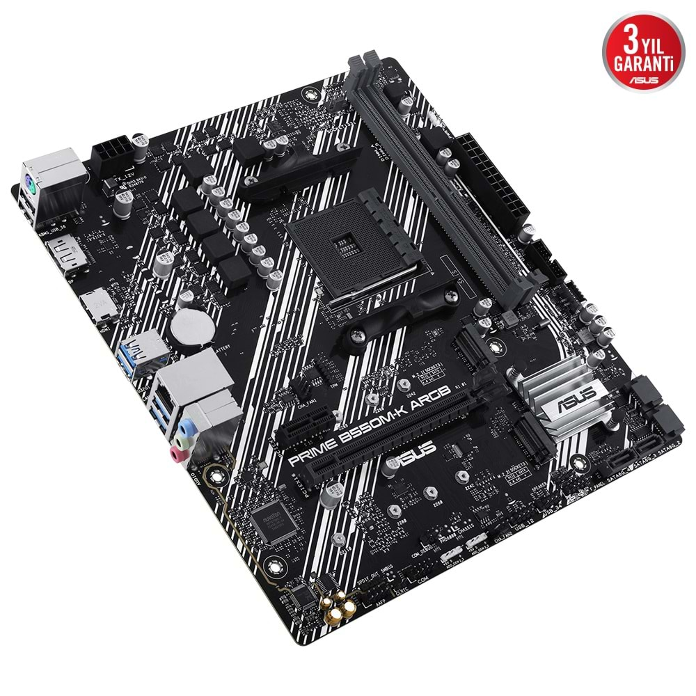 Asus PRIME B550M-K ARGB B550 DDR4 USB3.2 M.2 DP/HDMI PCI 4.0 AM4 Anakart