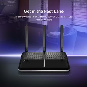 TP-Link Archer VR2100 AC2100 Wireless MUMIMO VDSL ADSL Modem Router