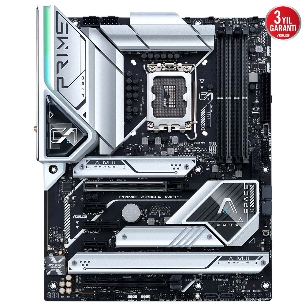 Asus Prime Z790-A WIFI Intel Z790 7000 MHz (OC) DDR5 Soket 1700 ATX Anakart