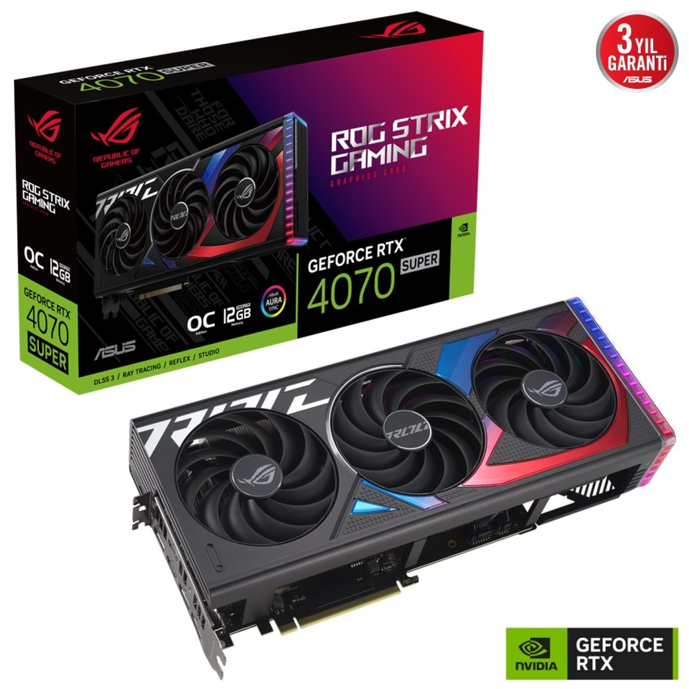 Asus PRIME-RTX4070S-O12G 12GB 192Bit GDDR6X DP/HDMI PCI 4.0 Ekran Kartı