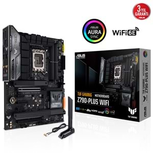 Asus TUF Gaming Z790-Plus WIFI Intel Z790 7200 MHz (OC) DDR5 Soket 1700 ATX Anakart