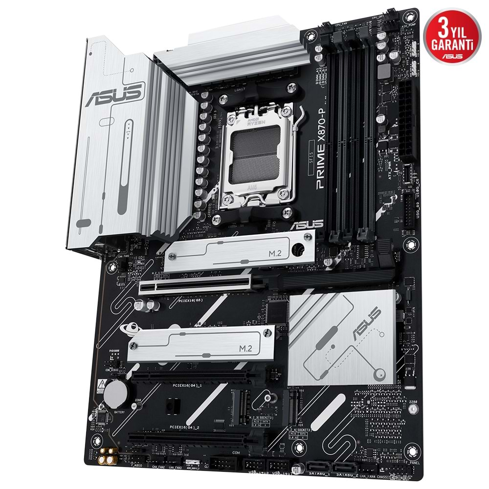 Asus Prime X870-P AMD X870 DDR5 M.2 HDMI/USB PCIe 5.0 Anakart