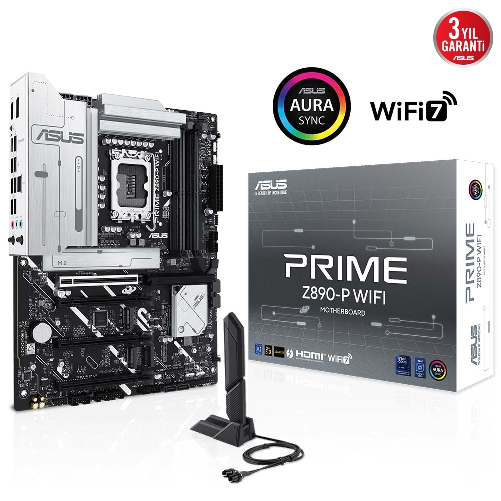 Asus Prime Z890-P Wifi 7 DDR5 Intel LGA1851 Anakart