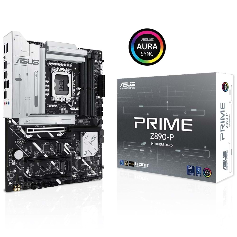 Asus Prime Z890-P DDR5 Intel LGA1851 M2 DP/HDMI Type-c PCIe 5.0 Anakart