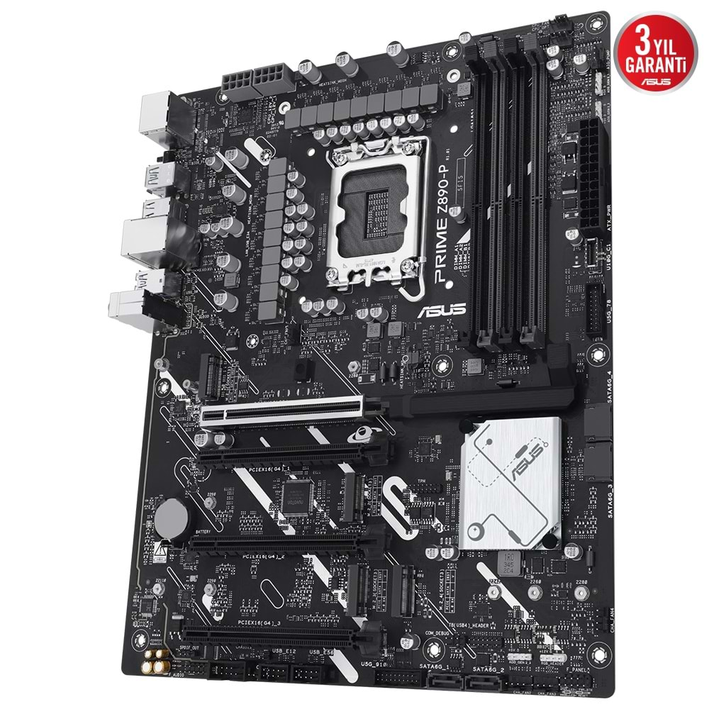 Asus Prime Z890-P DDR5 Intel LGA1851 M2 DP/HDMI Type-c PCIe 5.0 Anakart