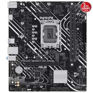 Asus PRIME H610M-K D4 ARGB H610 DDR4 M.2 HDMI PCI 4.0 1700p Anakart