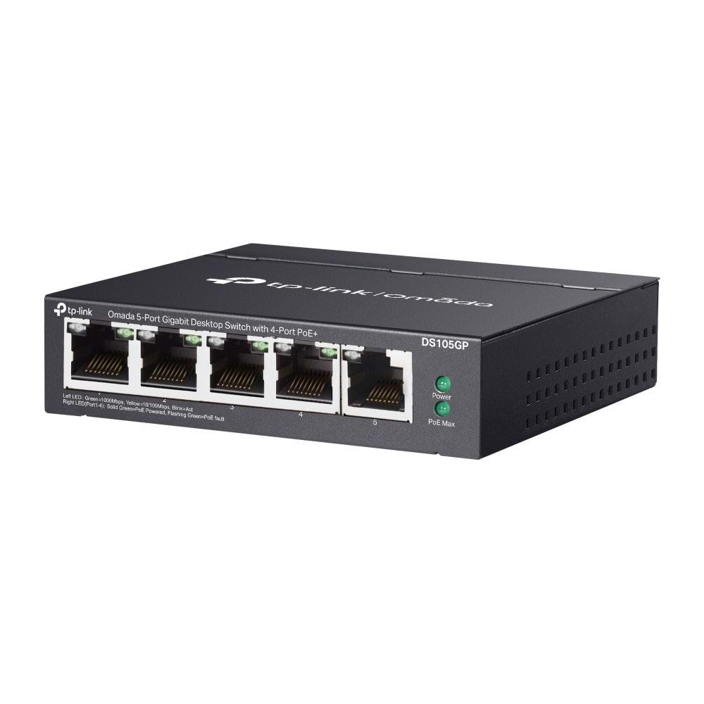 Tp-Link Omada DS105GP 5Port Gigabit Desktop Switch with 4-Port PoE+(65W)