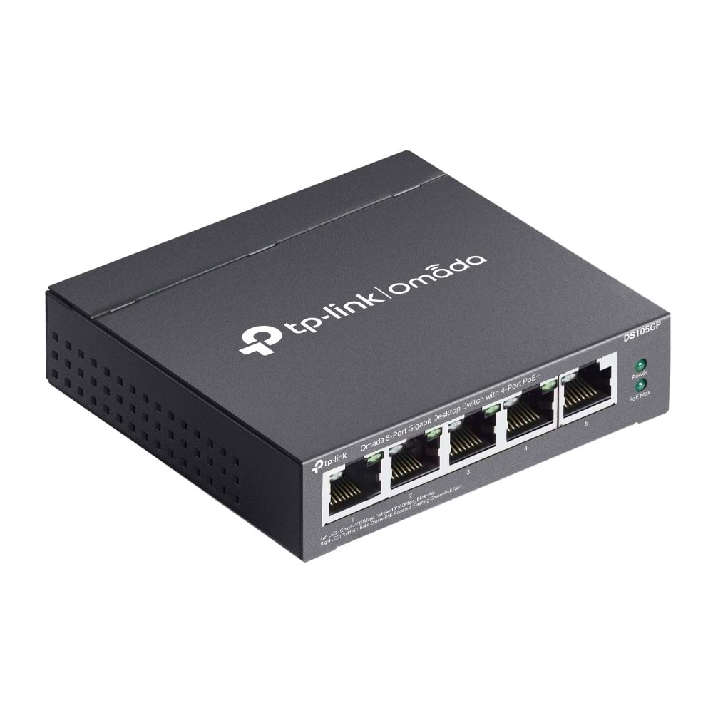 Tp-Link Omada DS105GP 5Port Gigabit Desktop Switch with 4-Port PoE+(65W)