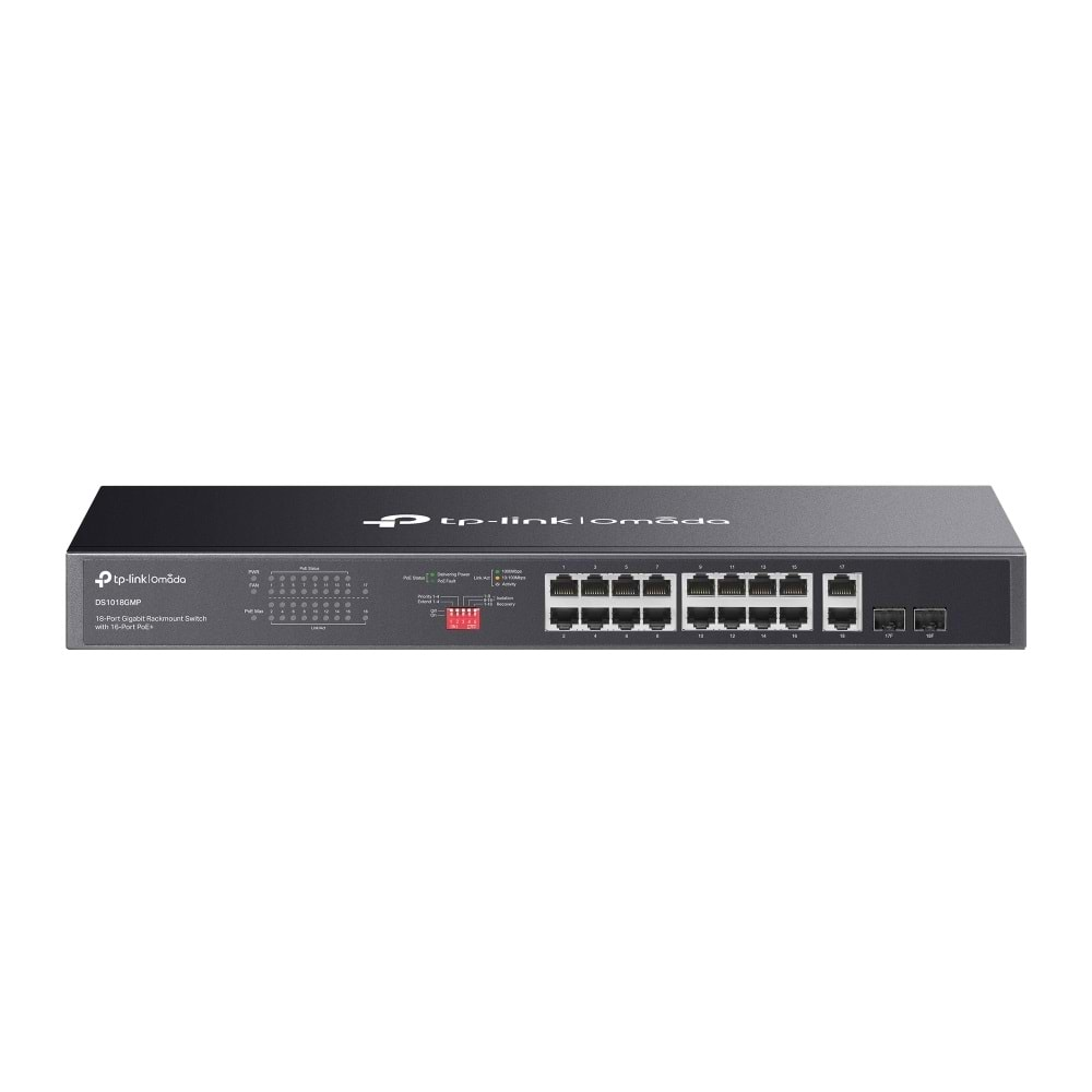 Tp-Link Omada DS1018GMP 18 Port Gigabit Rackmount Switch 16 Port PoE+ 250W