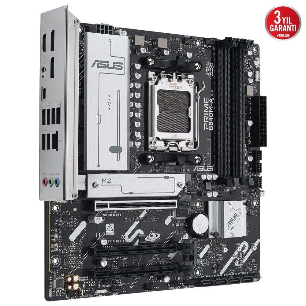 Asus Prime B840M-A-CSM AMD B840 7600 MHz (OC) DDR5 Soket AM5 mATX Anakart