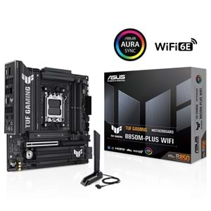 Asus TUF GAMING B850M-PLUS WIFI AMD B850 AM5 8000 MHz (OC) DDR5 Soket AM5 mATX Anakart