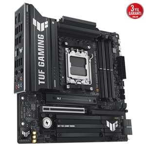 Asus TUF GAMING B850M-PLUS WIFI AMD B850 AM5 8000 MHz (OC) DDR5 Soket AM5 mATX Anakart