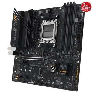 Asus TUF Gaming A620M-Plus WIFI AMD A620 6400 MHz (OC) DDR5 Soket AM5 mATX Anakart