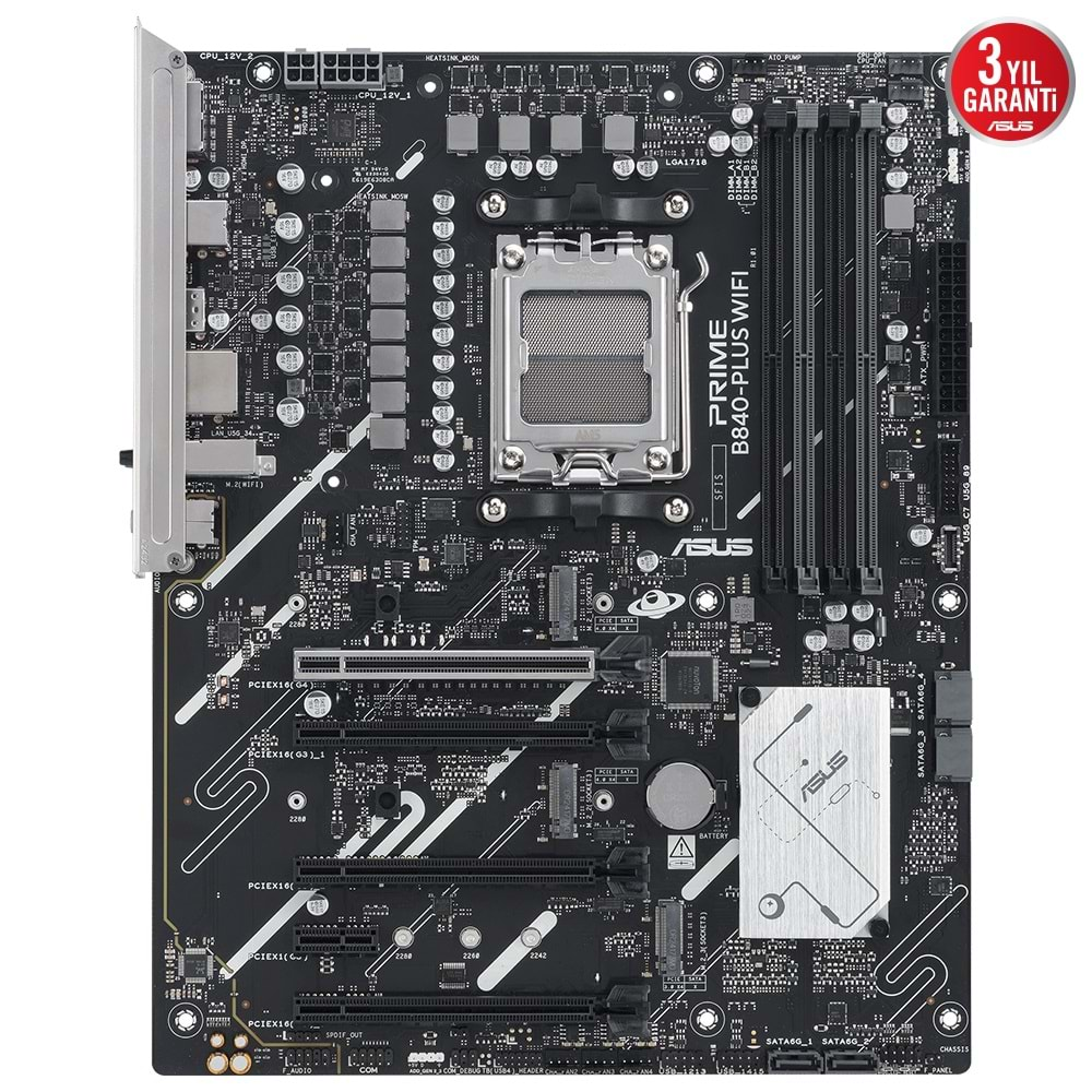 Asus Prime B840-PLUS WiFi AMD B840 7600 MHz (OC) DDR5 Soket AM5 ATX Anakart