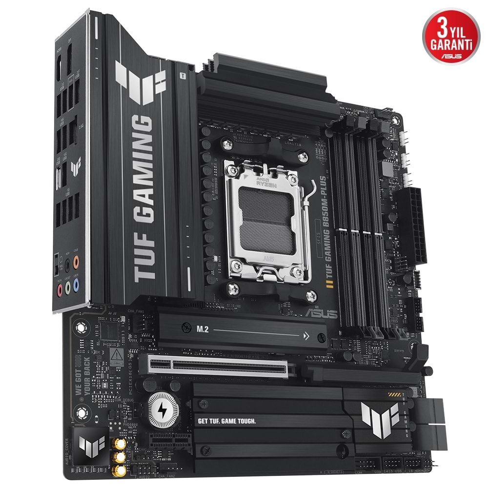 Asus Tuf Gaming B850M-PLUS AMD B850 AM5 8000 MHz (OC) DDR5 Soket AM5 mATX Anakart