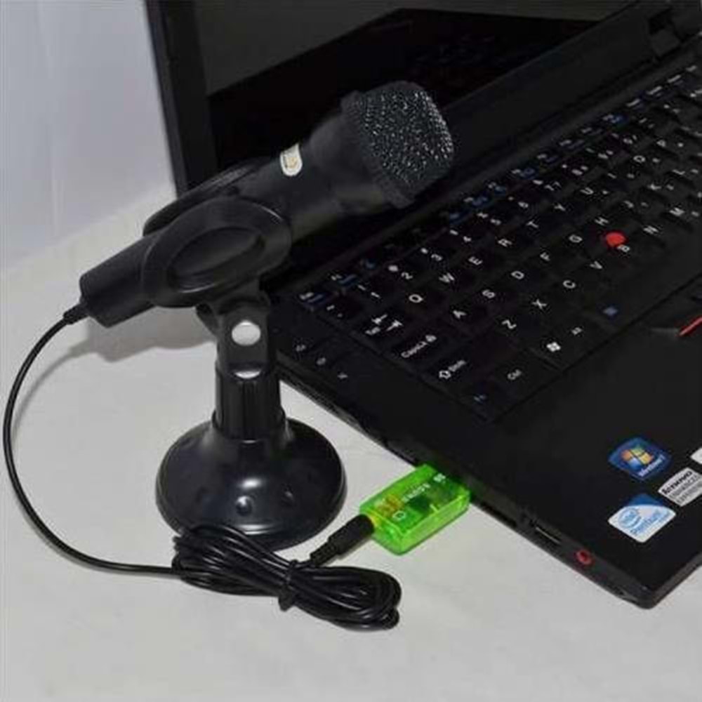 5+1 Harici Laptop Usb Ses Kartı 3.5mm Kulaklık Mikrofon Çevirici