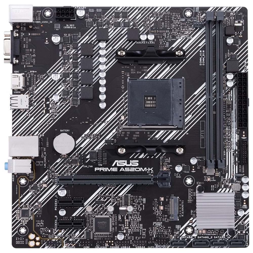 Asus Prime A520M-K AMD A520 4600 MHz (OC) Soket AM4 mATX Anakart