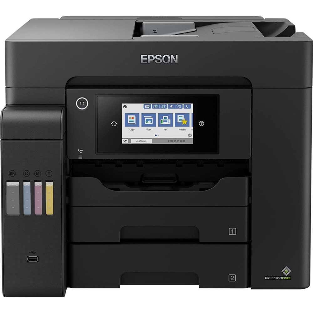 Epson L6550 EcoTank Mürekkep Püskürtmeli Yazıcı, A4, 4800 x 1200 DPI, Dakikada 32 sayfa, WLAN, Siyah
