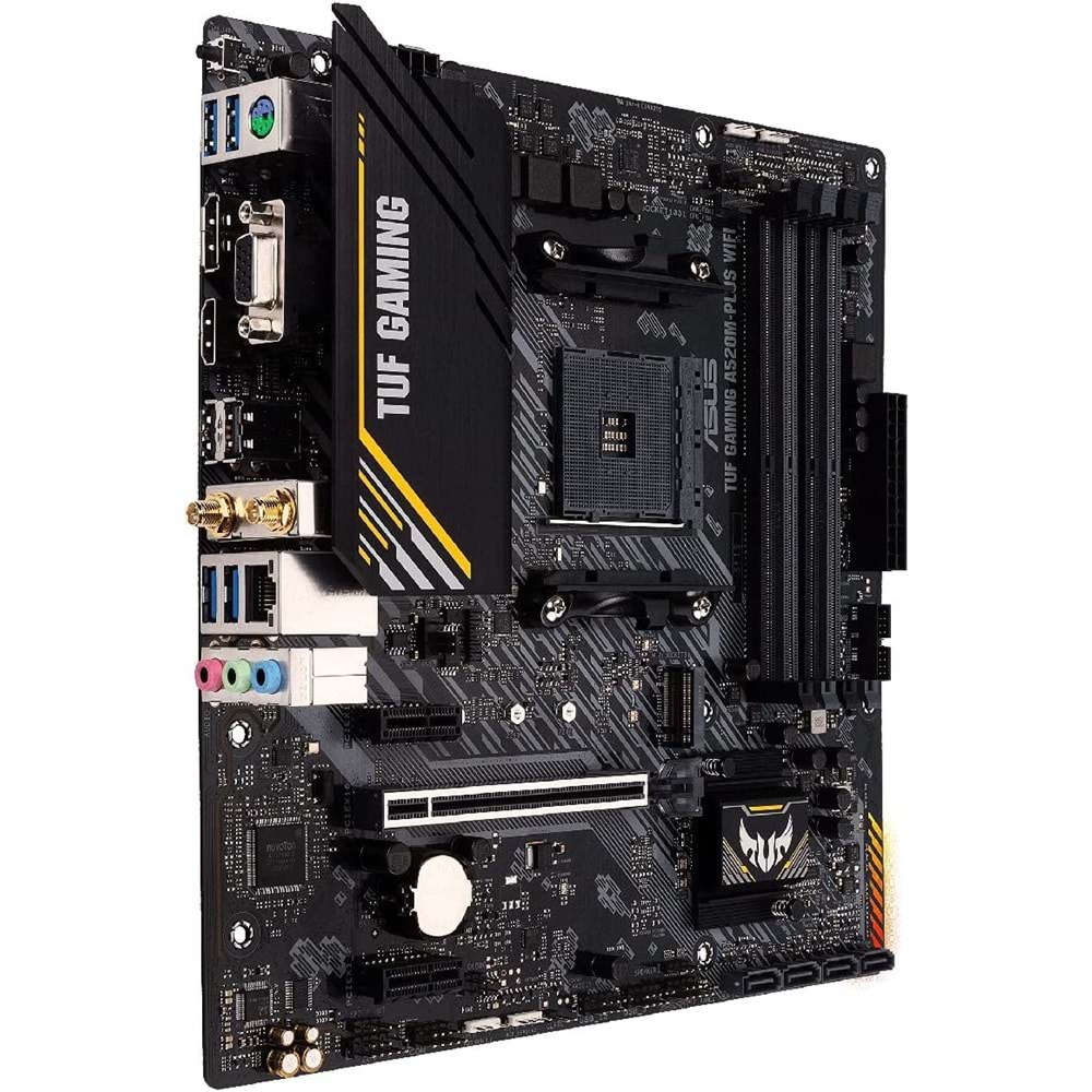 Asus TUF Gaming A520M-Plus WIFI AMD A520 4800 MHz (OC) DDR4 Soket AM4 mATX Anakart