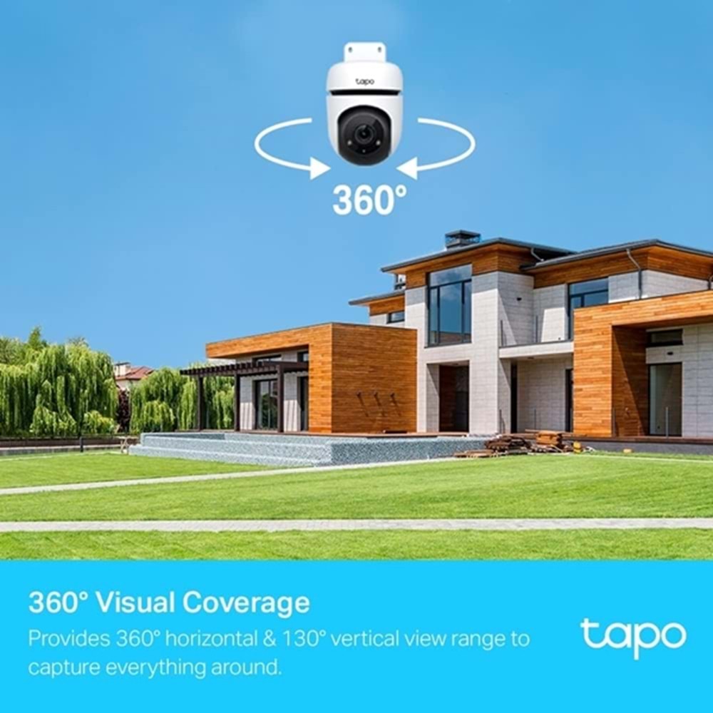 TP-Link Tapo C500 Yatay - Dikey Wi-Fi Dış Mekan Güvenlik Kamerası