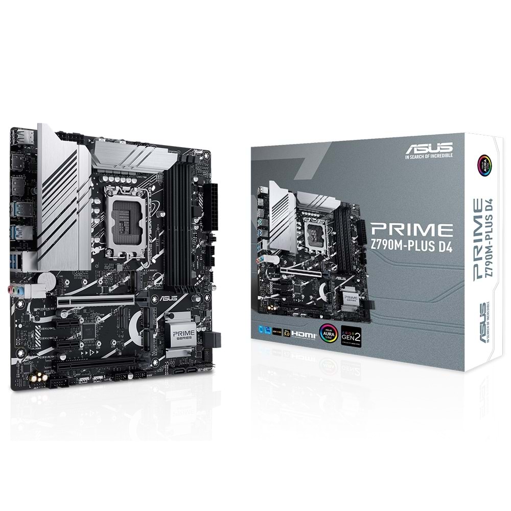 Asus Prime Z790M-Plus D4 Intel Z790 5333 MHz (OC) DDR4 Soket 1700 mATX Anakart