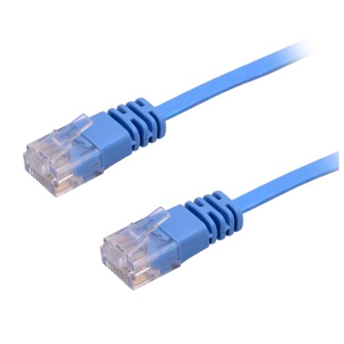 1 Metre Cat6 kablo mavi