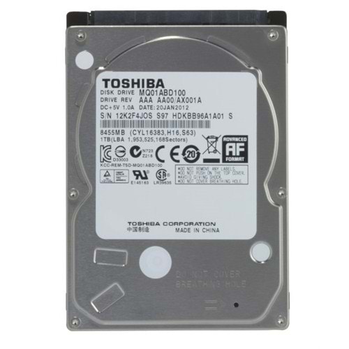 Toshiba Mobile Thin MQ04ABF100 SATA 3.0 5400 RPM 2.5