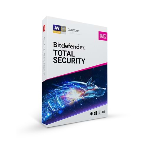 Bitdefender Total Security 2021 Versiyon 5 Kullanıcı 1 Yıl Türkçe PC Mac ve Windows Uyumlu / Online Gönderi